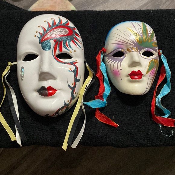 Other - Set of Painted Ceramic Masks